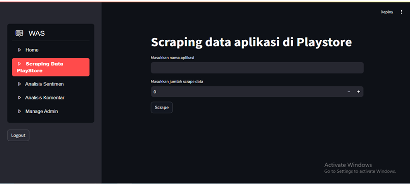 Website Analisis Sentimen - Scrapping